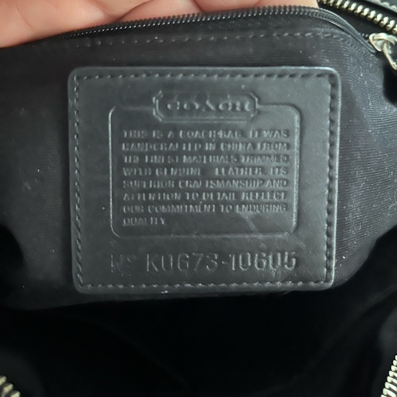 COACH  EUC Black 2 Handle Handbag Purse - Picture 13 of 13